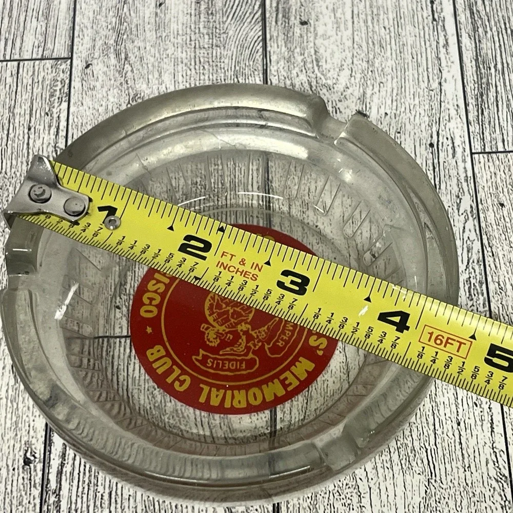 VINTAGE  1946 MARINE'S MEMORIAL CLUB SAN FRANCISCO SEMPER FIDELIS ASHTRAY